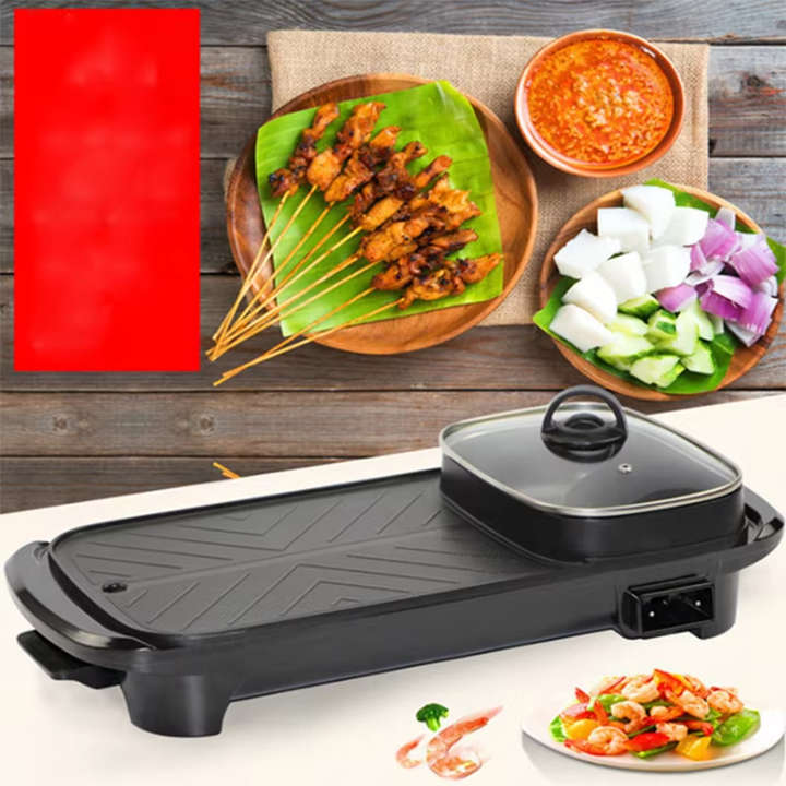 The Most Popular 2 in 1Multifunctional Electric Hot Pot,Electric Baking Tray,Two in One Electric Tub