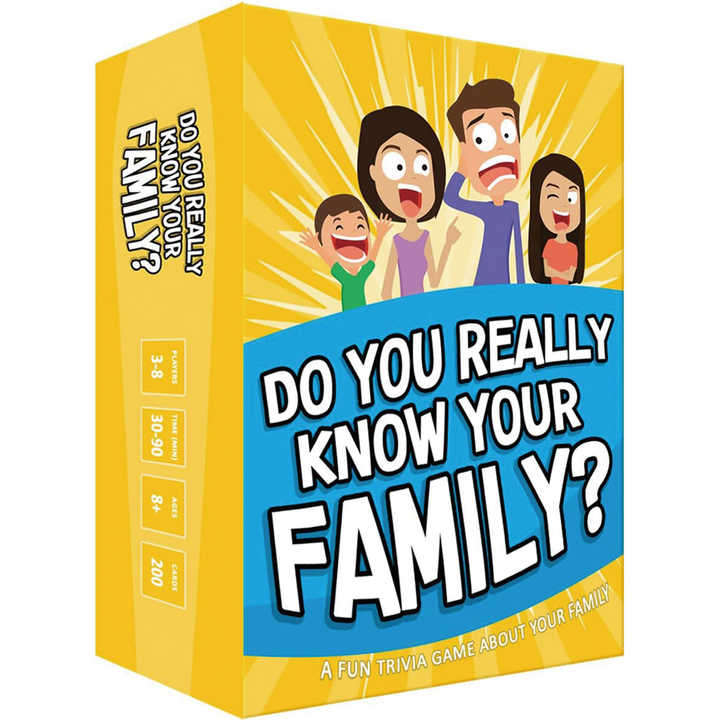 Family Game Filled with Conversation Starters and Challenges Do You Really Know Your Family Board Ca