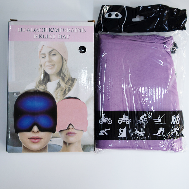 Household Migraine Relief Hot and Cold Compress Gel Ice Double-layered Hat