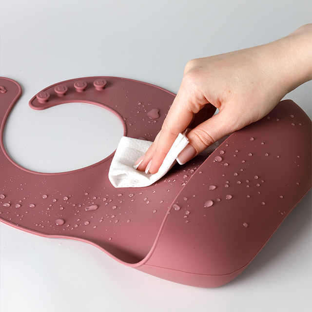Eco-Friendly 100% Food Grade Silicone Baby Bibs