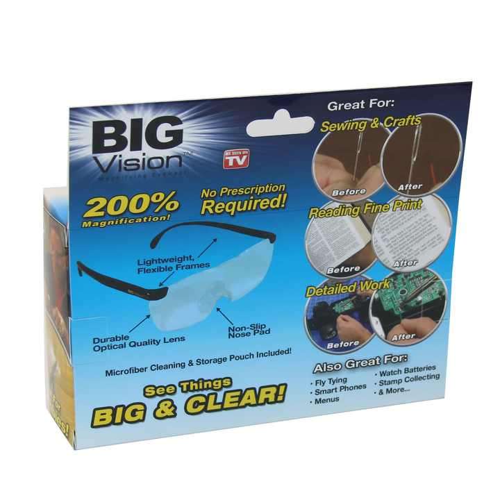 Big Vision Magnifying Glasses with Adjustable Lanyard Strap (160x)