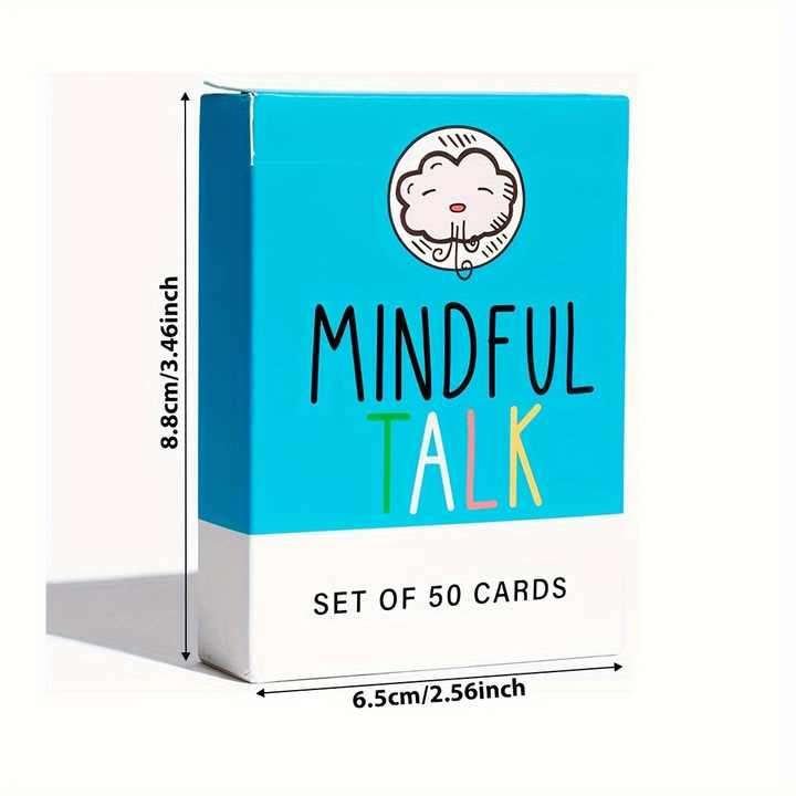 50-Card Mindful Greeting & Education Game for KIS Talk Training for Play & Learning