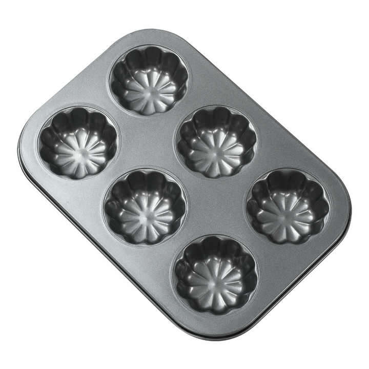 6 Cup Muffin Tray Bread Baking Pan Mini Cake Pan