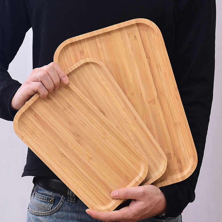 3PC BAMBOO FOOD TRAY