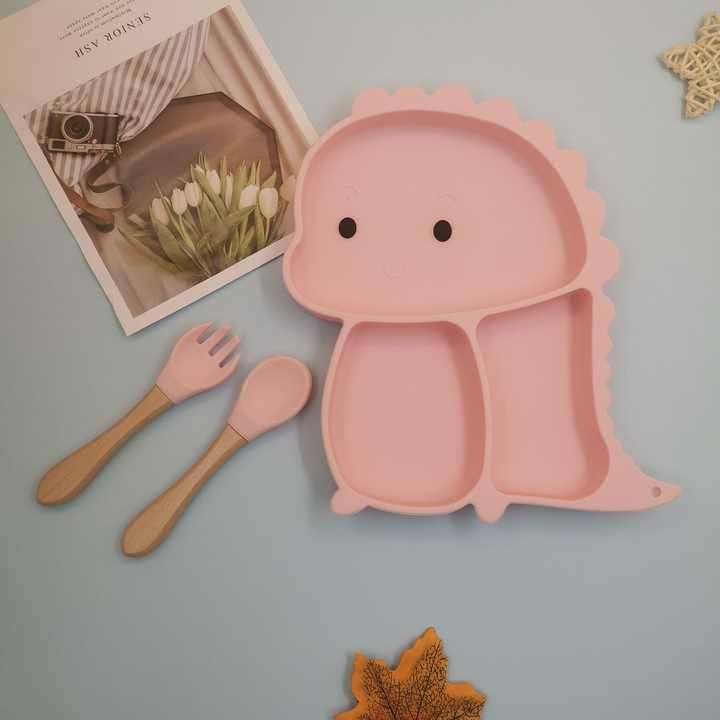 Food Grade Silicone Feeding Baby Animal Bowl
