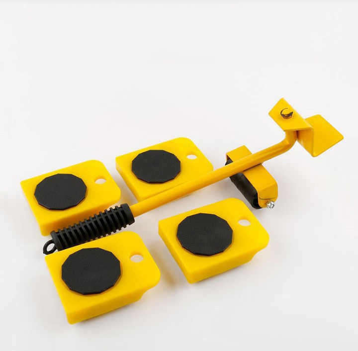 Heavy Duty ABS, Steel Adjustable Height Furniture Lifter Sliders Easy Safe Moving, Appliance Roller