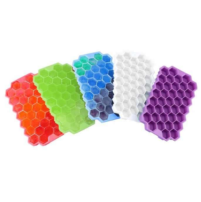 Hexagonal Silicone Ice Cube Trays Lightweight Freezer-Reusable Ball Mold for DIY Food Juice Coffee T