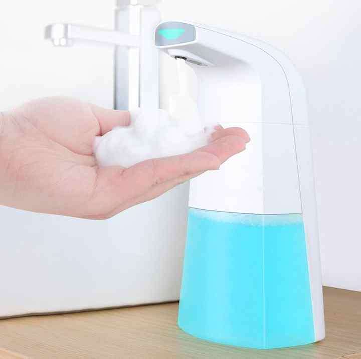 Plastic Infrared Motion Sensor Touchless Foam Soap Dispenser Waterproof for Kids Adults Kitchen Bath