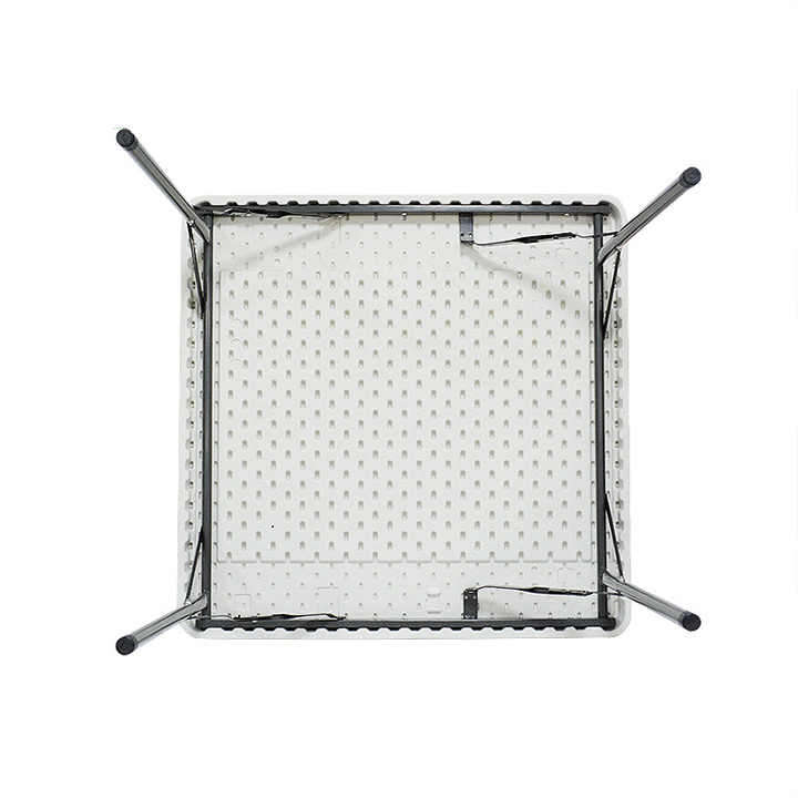 4FT/5FT/6FT/8FT Foldable Picnic Table for Garden Banquet BBQ Events Folding HDPE White Tables