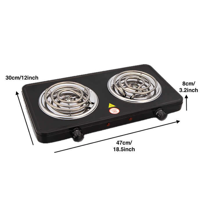 Two Spiral Plate Electric Stove