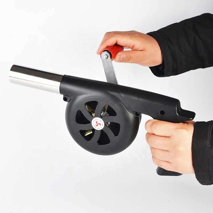 Manual Barbecue Picnic Air Blower Hand-Cranked Combustion Blower Camping Gas Fuel Bag Packed Cookin