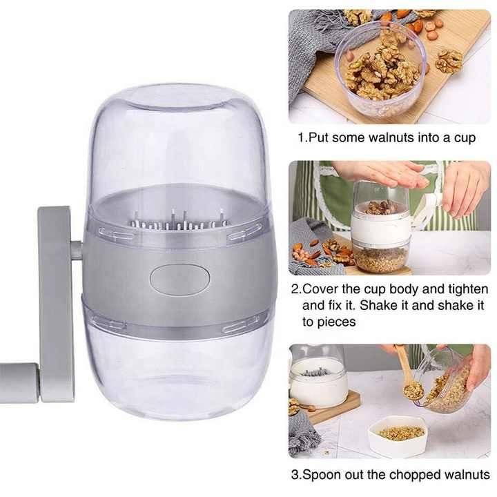 Small Portable Garlic Crusher Press Peeler Household Manual Dry Fruit Nut Grinder Meat Vegetable Cho