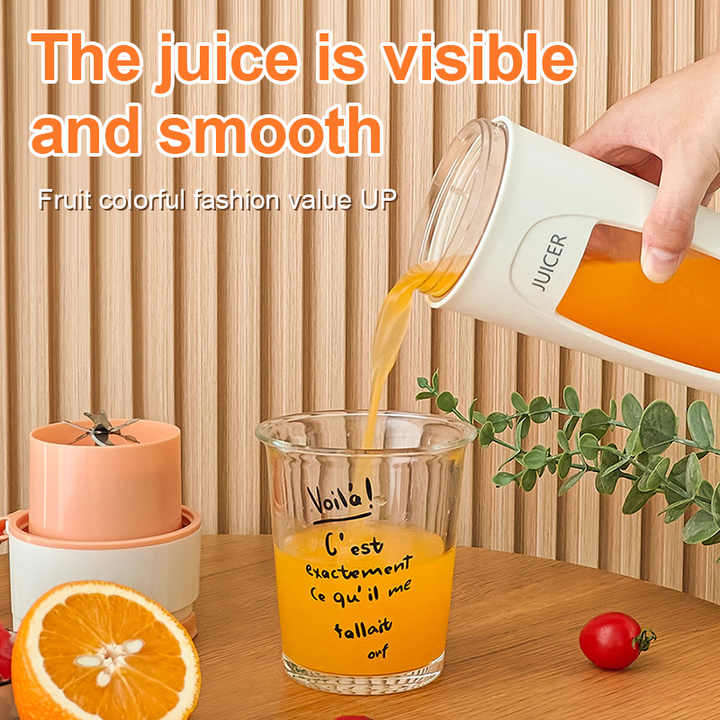Rechargeable Mini Juice Cooking Cup Portable Wireless USB/Battery Powered Juicer Machine Household M