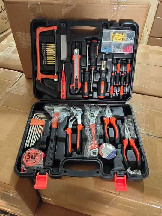 38pcs Household Tool Set With Pliers Measure Tape Saw in Hard Case for Home Combination Hand Tool Se