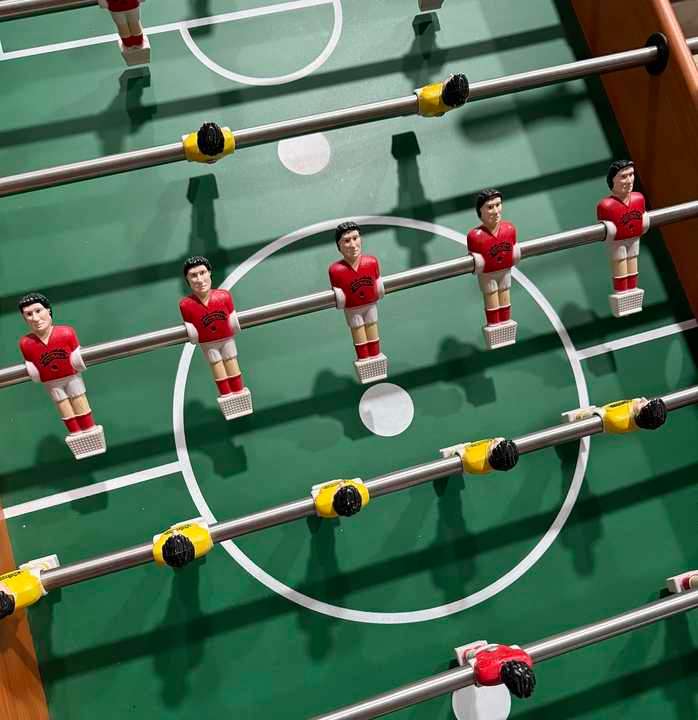 1.2M Classic Wood Tabletop Soccer Board Game Football Table Toy for Kids and Adults