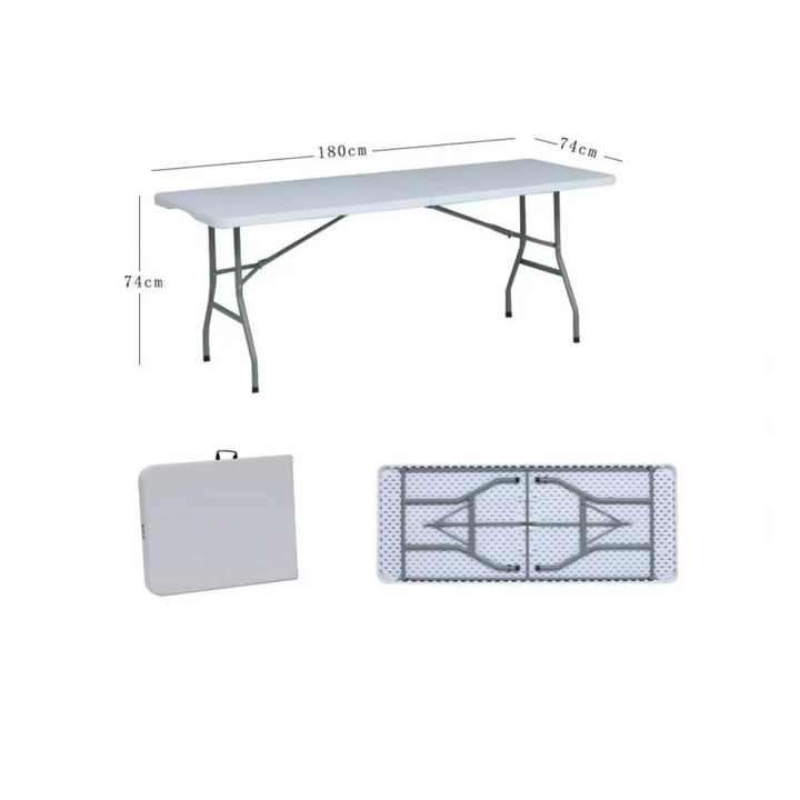 Portable 6FT Outdoor HDPE Plastic Folding Table
