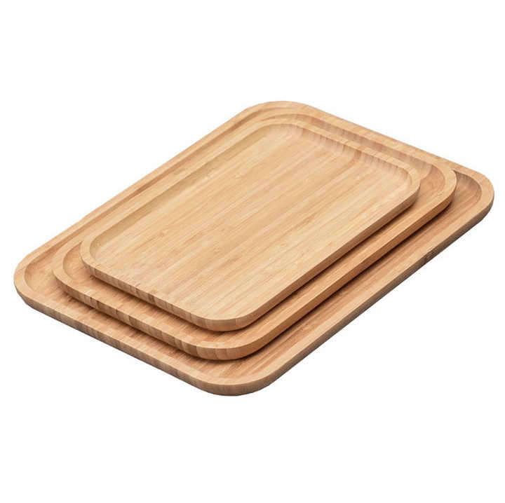 3PC BAMBOO FOOD TRAY