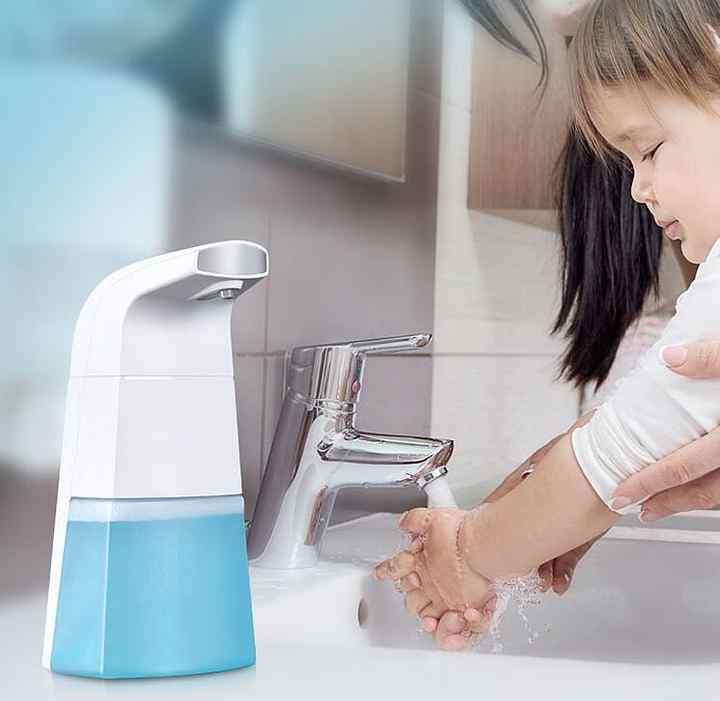 Plastic Infrared Motion Sensor Touchless Foam Soap Dispenser Waterproof for Kids Adults Kitchen Bath