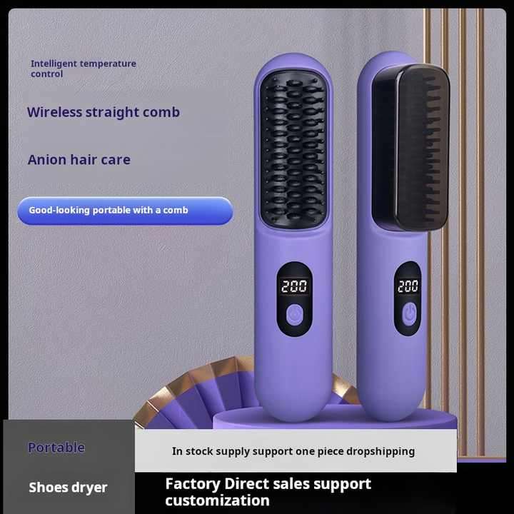 Hair Straightener Wireless Charging Portable Hair Straightener Does Not Hurt Hair Curling