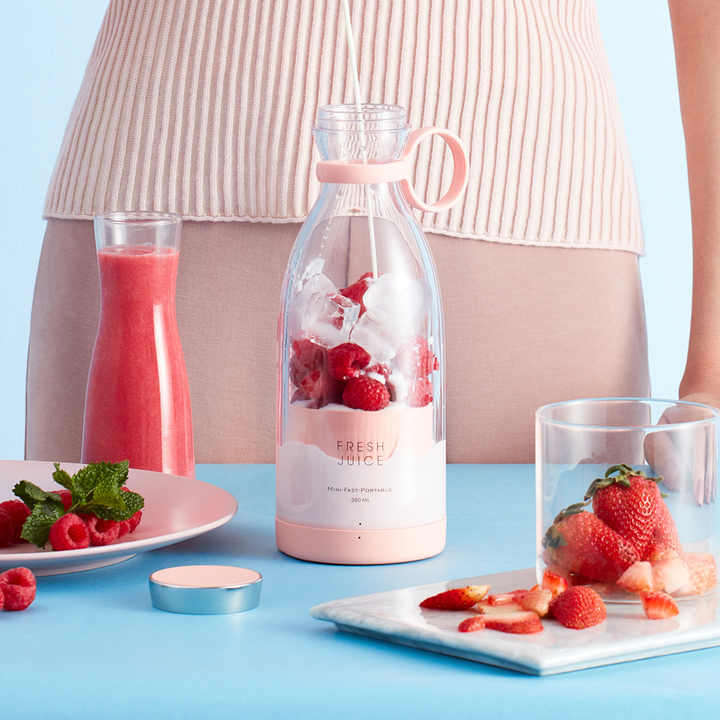 Portable Blender Mixer Blender for Kitchen Travel Office, USB-C Rechargeable Mini Blender Shakes and