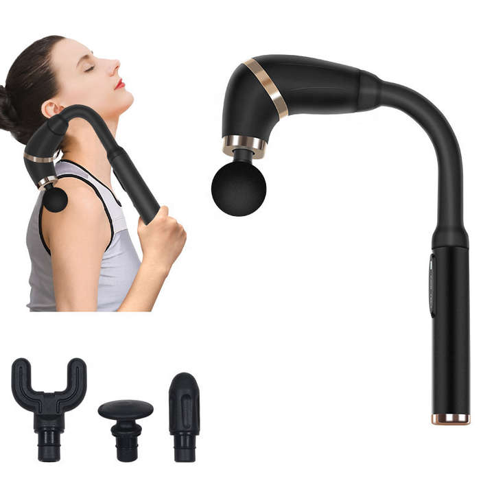 Custom Long Handle Extended Deep Tissue Back Massager Pain Relief Cordless 4 Massage Heads Massage G