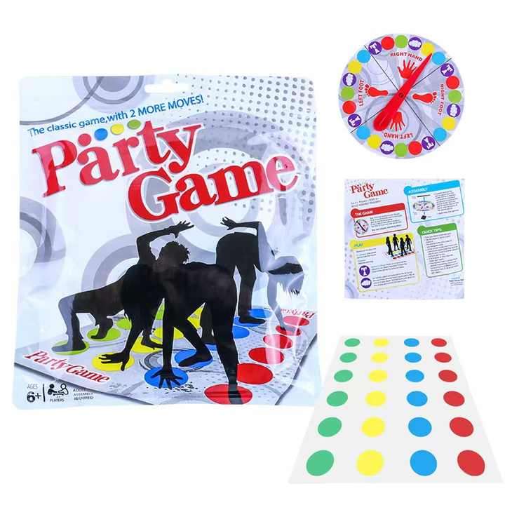 Twister Board Party Game for Indoor Outdoor Family Party Parent-Child Interactive Game Educational T