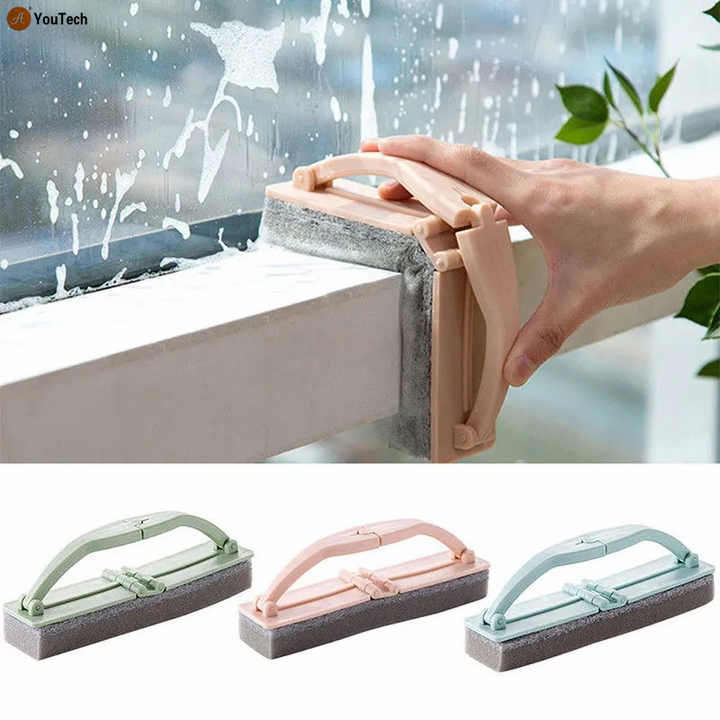 Folding Sponge Cleaning Brush Kitchen Cleaning Bathroom Toilet Kitchen Glass Wall Cleaning Bath Brus