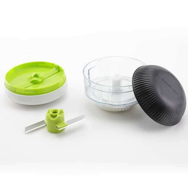 Low Price Stainless Steel Simple Green Handheld Cutter Vegetable Kitchenware Grater Set