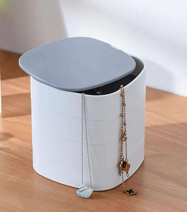 Mirrored 4 Tier Square Organizer