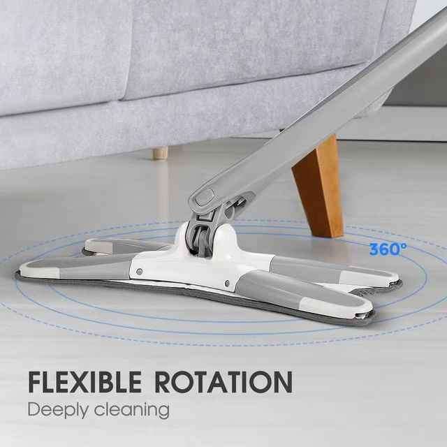 New Design Hands Free Twist Mop and Bucket With Mop Cloth Microfiber Cleaning X Type Mo