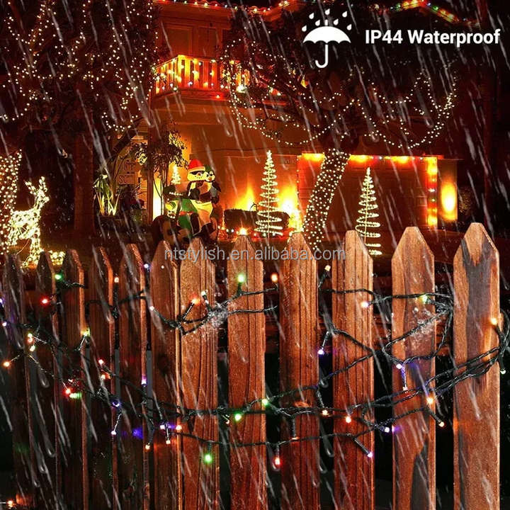 Indoor Outdoor IP44 Waterproof 240LEDs 50m RGB LED String Fairy Lights Warm White Christmas Decorate
