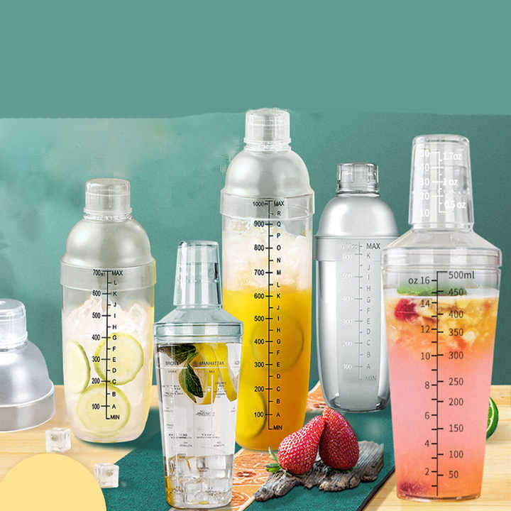 530ML Ice Shaker Cup Drink Mixer Shaker Bottle Boba Shaker
