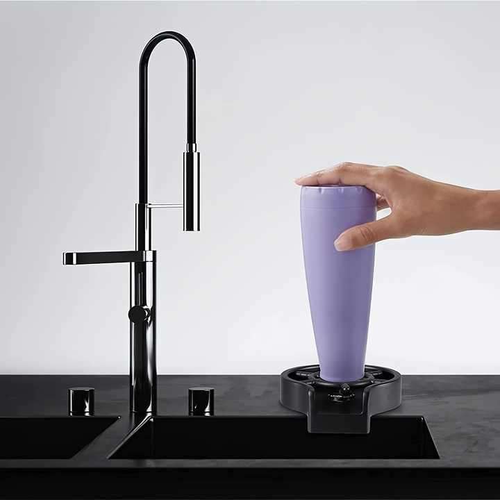 Highly Acclaimed Stainless Steel Sink Glass Cup Rinser Automatic Cup Washer Bottle Cleaner Washer fo