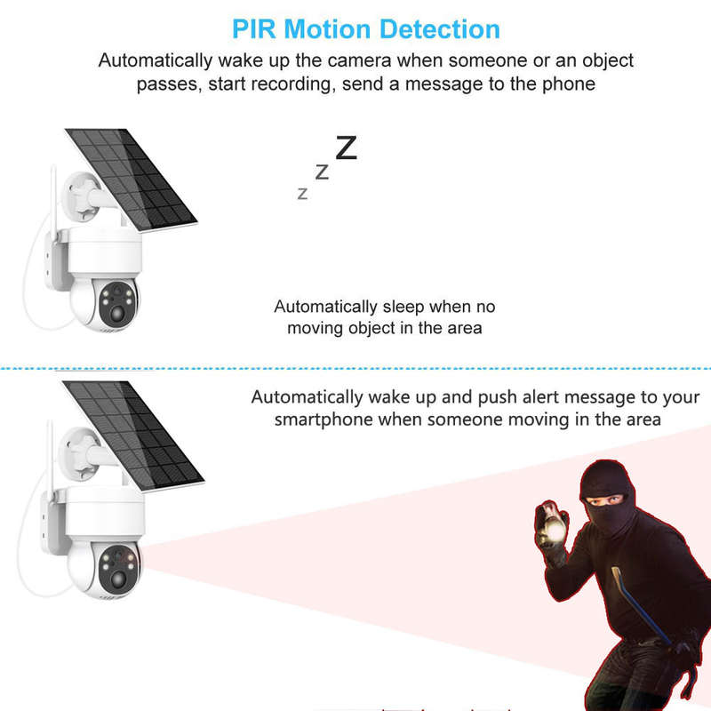 4mp Wifi Outdoor Solar Battery Camera with ICSEE App