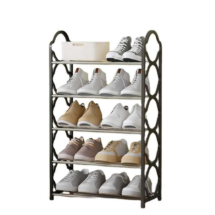 58CM Shoe Rack Household Floor Simple Assembly Shoe Rack Multi Layer Shelves Dormitory Space Saving