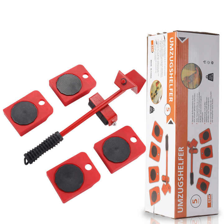 Heavy Duty ABS, Steel Adjustable Height Furniture Lifter Sliders Easy Safe Moving, Appliance Roller