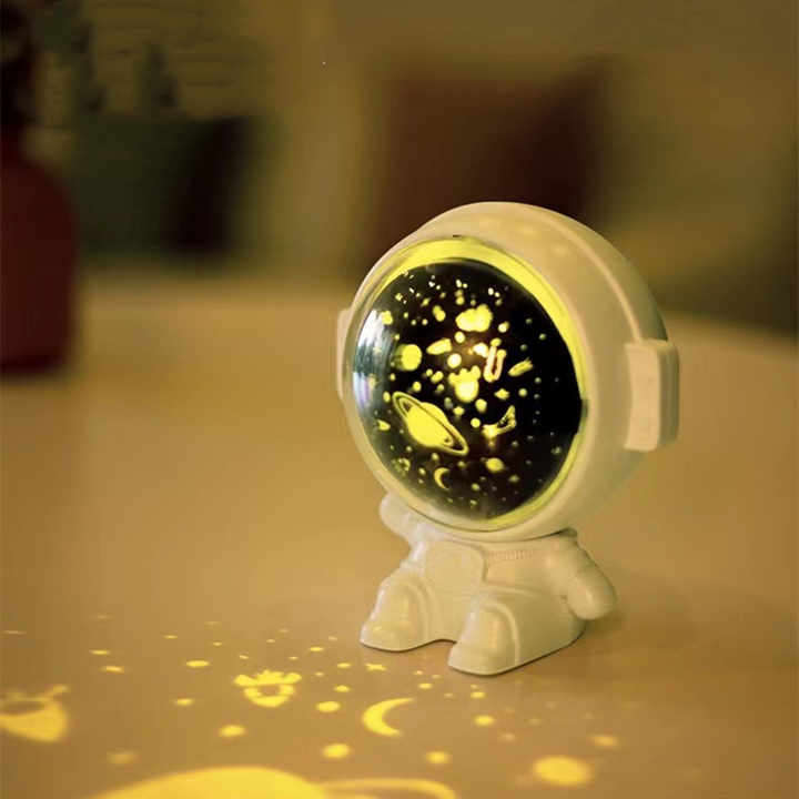 Star Projector Night Light for Kids, Astronaut Space Buddy Rotating Night Light, Starry Sky LED Proj