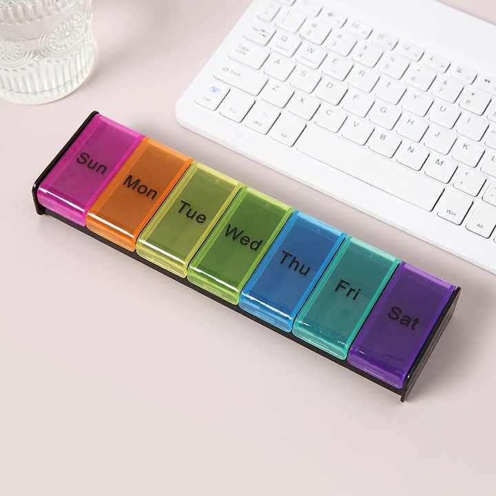 Large Capacity Portable PP Pill Box Moisture-Proof Mini Medicine Packaging Storage Cross-Border New