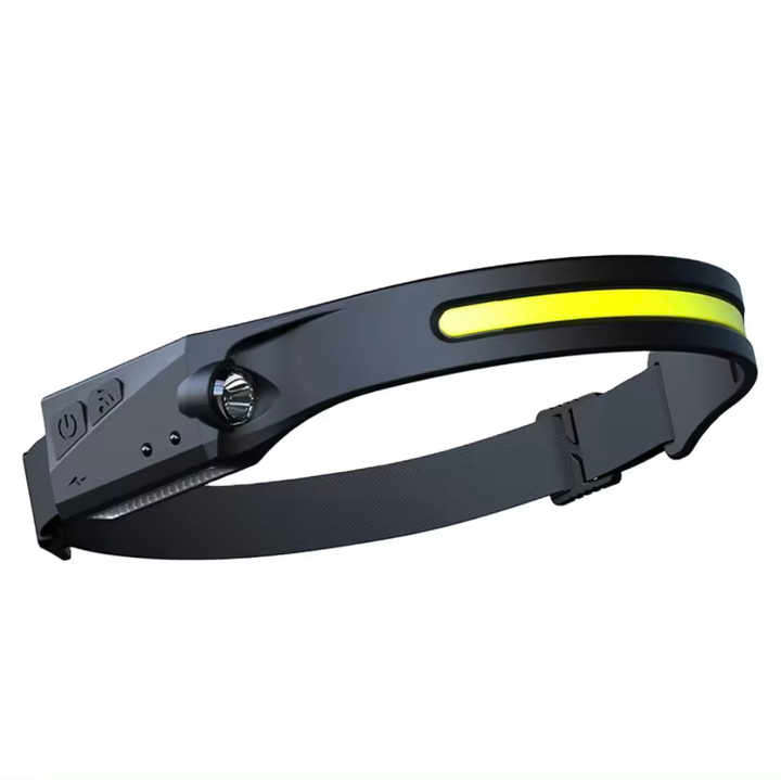 Portable Cob Induction Headlight Rechargeable Running Climbing Working Abs Torches Tactical Flashlig