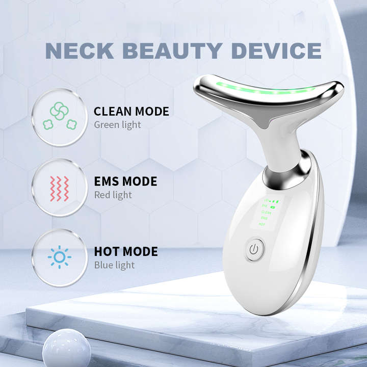 USB Neck Lifting Massager with Heat Function for Removing Wrinkles Skin Tightening and Face Lift