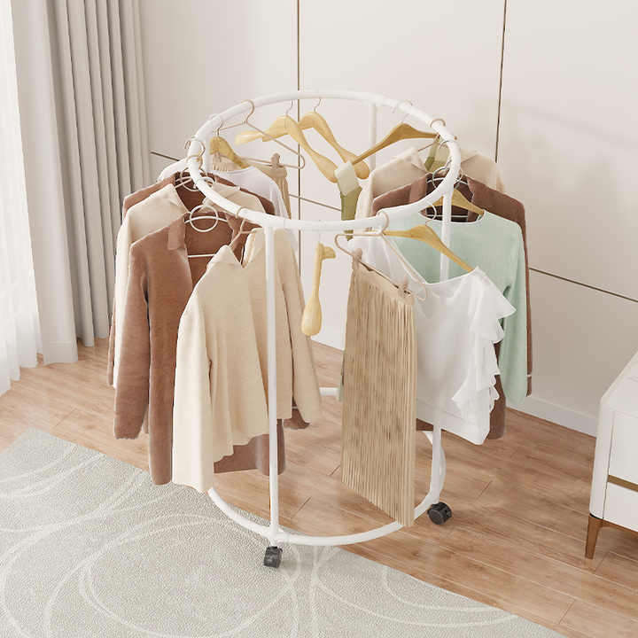 Steel Clothes Airer Shape Free Standing Laundry Drying Rack Multifunctional Folding Clothes Dryer