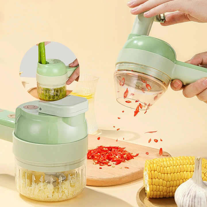 Chopper Multifunctional Electric Garlic Chopper Stainless Steel Veggie Slicer Onion Cutter Kitchen