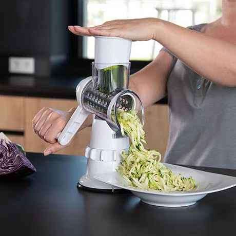 3-in-1 Multifunctional Hand-Operated Vegetable Fruit Tool Set Includes Rock-Tub Potato Shredder Chee