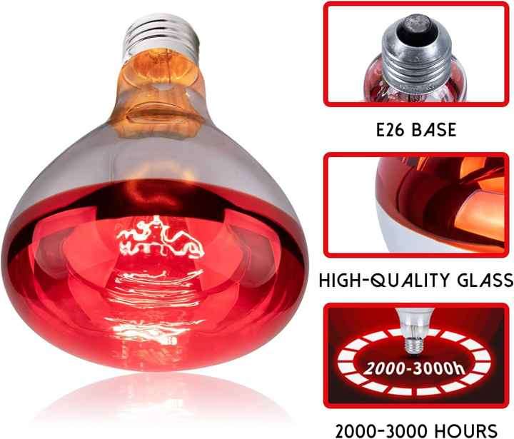 red infrared heat bulb lamp for chicks