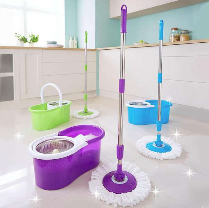 360 Rotating Clean Magic Mop with Bucket Set Floor Clenaning Squeeze Bucket