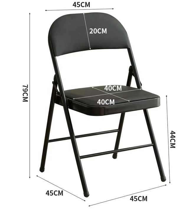 Training Office Chair Leather Comfortable Folding Chairs Garden Vintage Backrest Leisure Home Chair