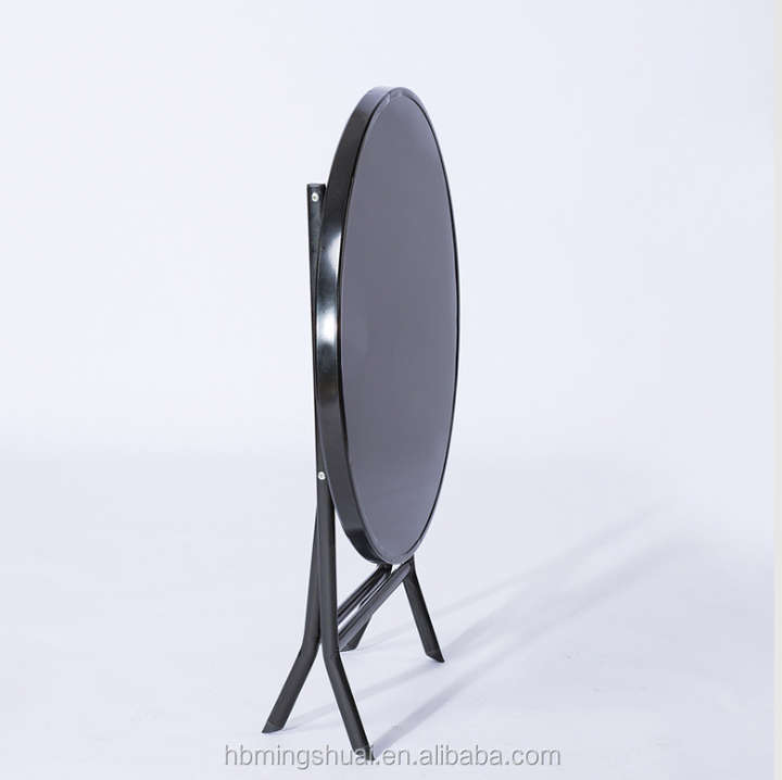 60CM Luxury Glass Top Foldable Dining Table Set Foldable Dining Table Round Dining Table 4 Seater