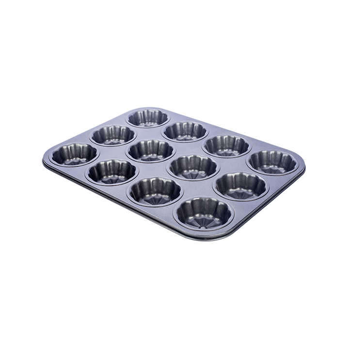 12HOLE Non-Stick Carbon Steel Oven Baking Muffin Cupcake Pan