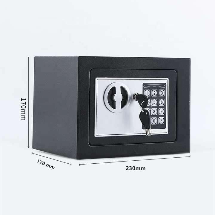 Safe Box for Hotel Office Money Deposit Box Fireproof Safe for Home Small Size Digital Lock and Keys