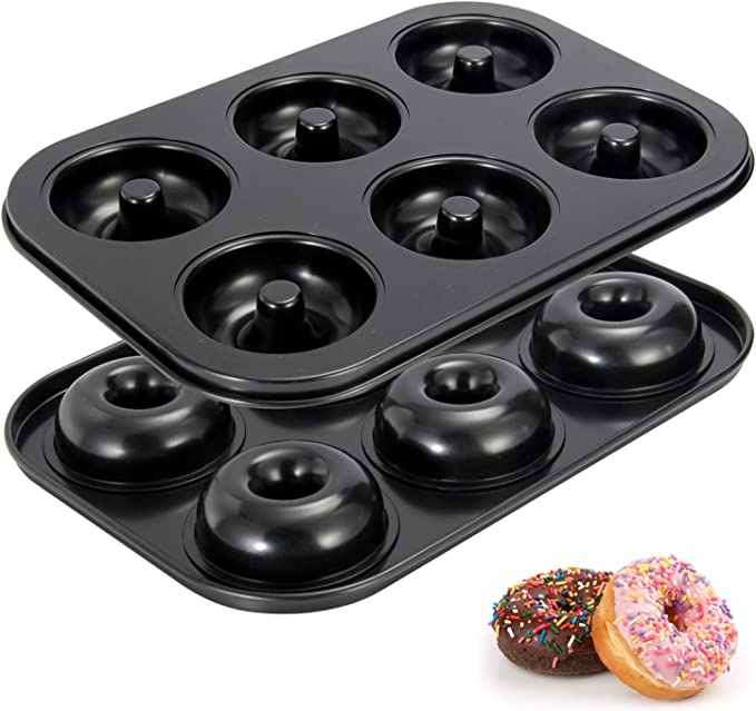 Non-Stick Baking Pastry Tools Cake Mold Baking Tray 6-Cavity fluted pan Bagels fluted cake pa